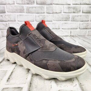 Ecco MX W Low Slip-on Women’s US 10-10.5 EU 41 Gray Camo Fashion Sneaker Shoes